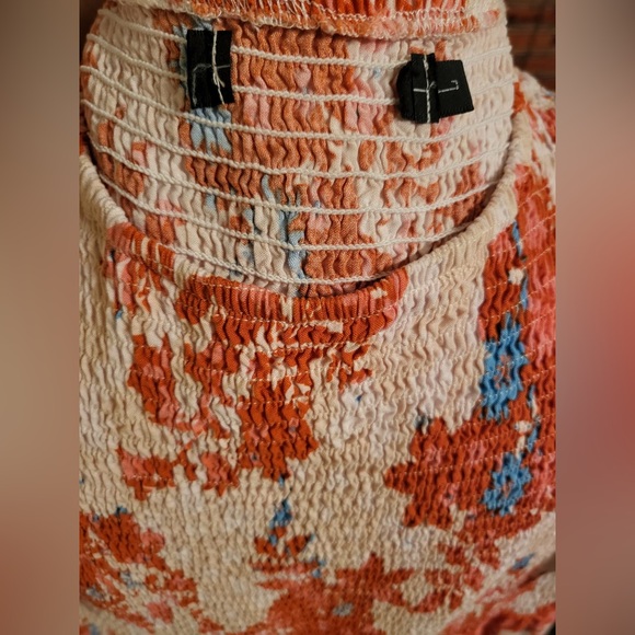 Floral Smocked Maxi Dress - Picture 2 of 5